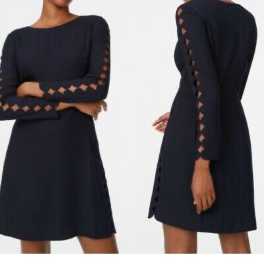 Club Monaco dress with laser cut sleeves 00